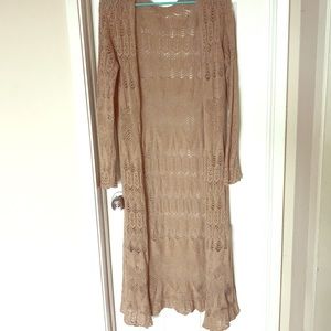 Light Maxi knit pattern Cardigan